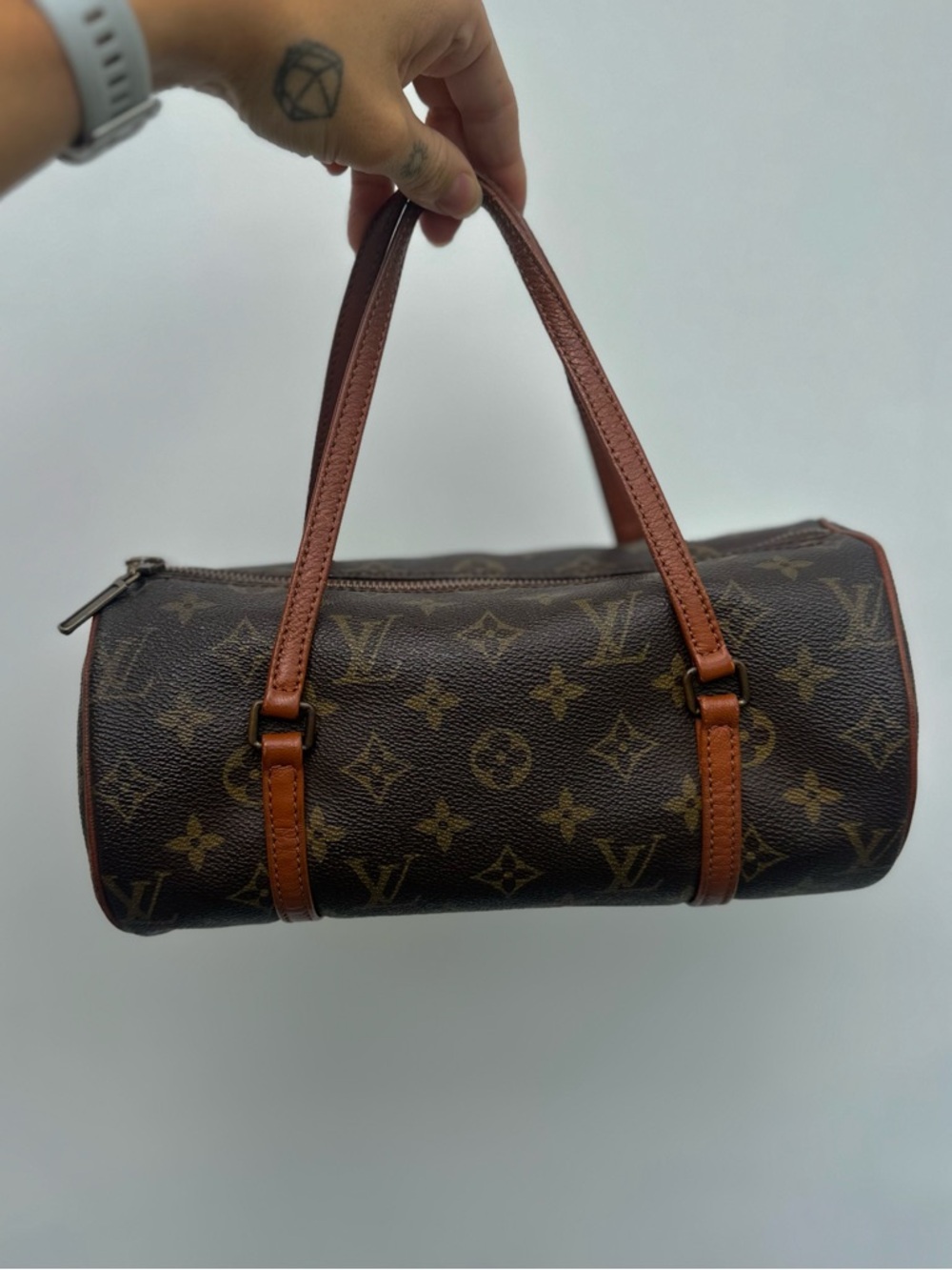 SOLD - Louis Vuitton Monogram Papillon Bag – Vintage Cylindrical Mini